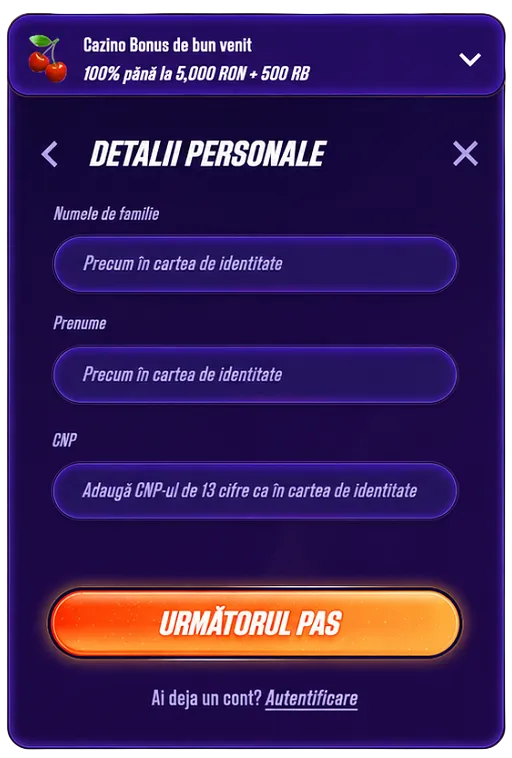 Înregistrare pasul 3